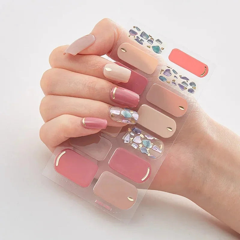 Autocollants D’Art Des Ongles 3D Pour Des Ongles Festifs Faciles — Rose Rose, photo 14